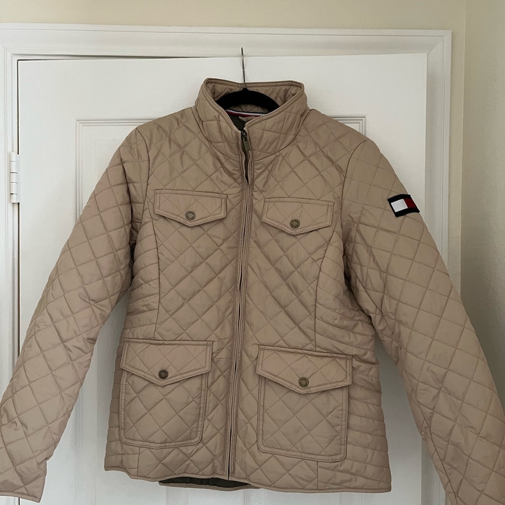 Tommy Hilfiger Beige Quilted Jacket